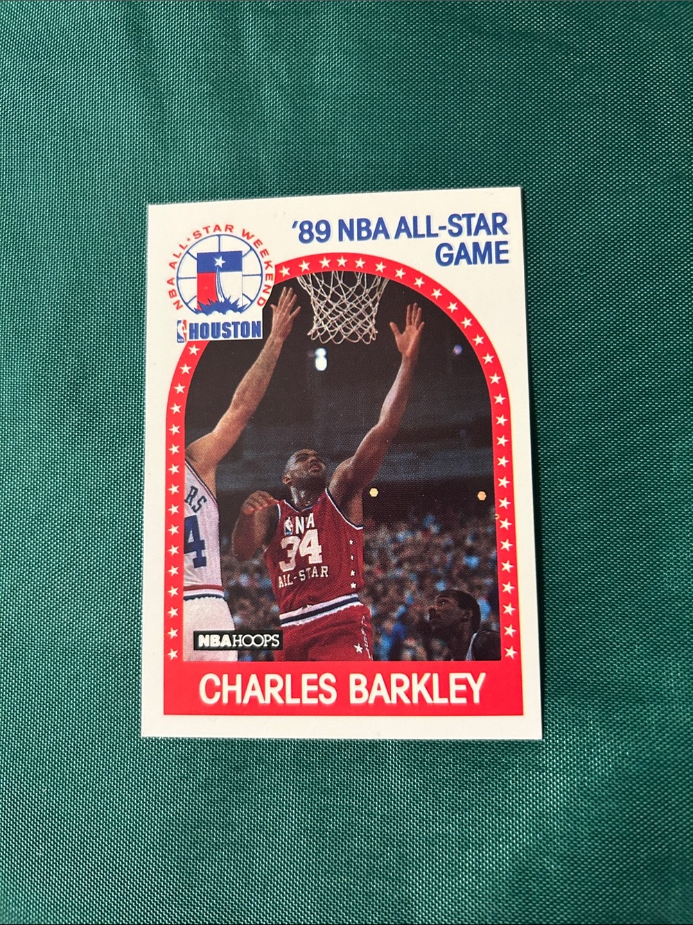 Charles Barkley 1989 NBA All-Star Card - Red/White